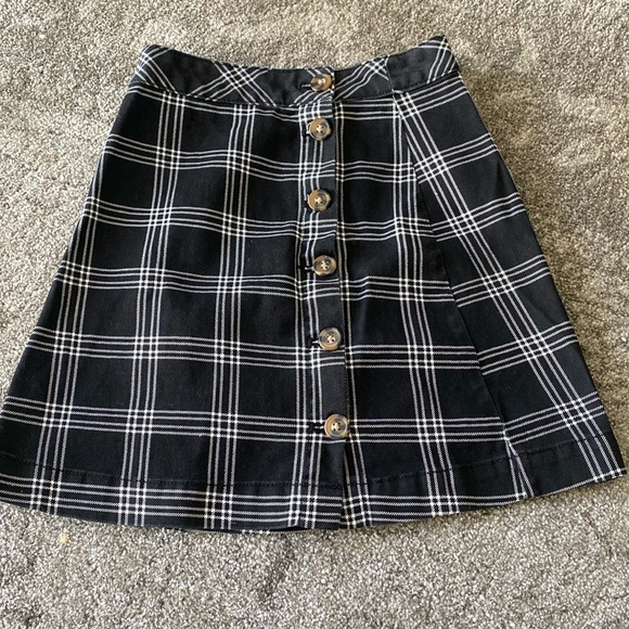 High Waisted Plaid Skirt - Picture 1 of 3